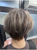 白髪ぼかしハイライト