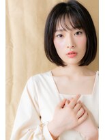 モッズヘア 越谷(mod's hair) 黒髪ヘルシースタイル切りっぱなし大人ボブ308X越谷10代20代30代