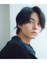 ユニ 江坂(Uni.)&nbsp;マッシュパーマ ハイトーンカラー 前髪パーマ アースカラー