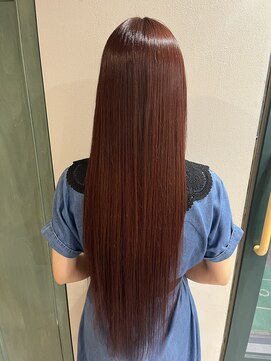 ヘアサロン ナノ(hair salon nano) ロングヘア/コーラルピンク/イルミナ/艶髪/トリートメント