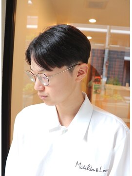 カズ 中津店(KAZU) メンズヘア ナチュラルセンターパート  茨木市