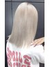 ブリーチ＋外国人風カラー+マーブ(グラデーションも可) ￥21000