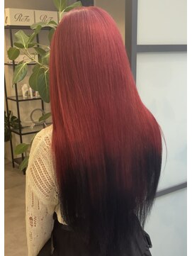 レブ 心斎橋(REV.) 前髪/アンブレラカラー/こなれミディ/イメチェン/ウェーブパーマ