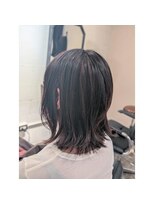 グラス(grass)&nbsp;白髪ぼかしハイライト　バレイヤージュカラー　ボブ