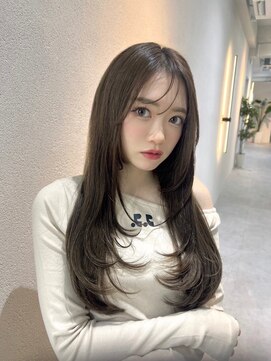 コビーバイジーナ 梅田茶屋町(Coby by Zina) 髪質改善＊毛先ワンレンオリーブグレージュ＊【Zina Coby梅田】