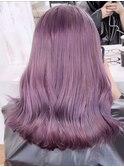 ヘアカラー紫/ラベンダーカラー/ヘアカラーラベンダー/ブリーチ