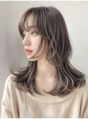 レイヤー　髪質改善　美髪　ベージュカラー