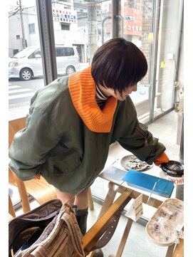 イロ(IRO) ショート×red brown