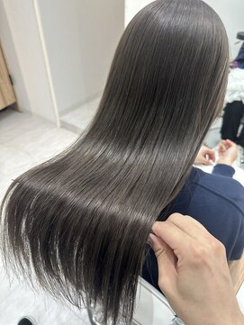 ジーナ 博多筑紫口(Zina) 透明感オリーブブラウン×髪質改善トリートメント！【福田れん】