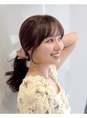 大人顔まわりカット/ミディアムヘア/大人上品ヘア/レイヤー