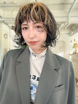 テルヴェ(Terve) ボブヘアカットコントラストカラーアンブレラーカラー