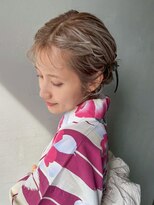 アルバム 銀座(ALBUM GINZA)&nbsp;おくれ毛前髪カットミルクティーミディアム_ba561201