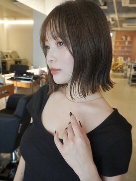 ポケット 渋谷(POCKET) 結べるボブ×インナーカラー