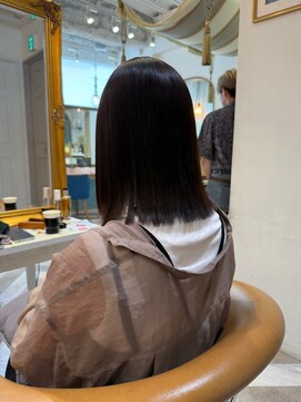 ロンドアベニール 北千住(Lond avenir) 暗めカラー/ボブ顔周り/前髪/レイヤー/髪質改善/縮毛矯正/北千住