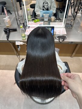 ロンドミラー 博多店(Lond Mirror) ミディアムヘア暗めカラーデザインカラーフェイスフレーミング