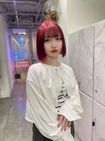 グロウ 渋谷(grow)&nbsp;☆赤髪ボブヘア☆
