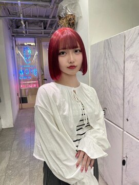 グロウ 渋谷(grow) ☆赤髪ボブヘア☆