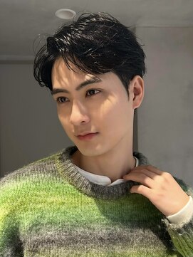 men's/メンズカット/リバースセンターパート/ニュアンスパーマ