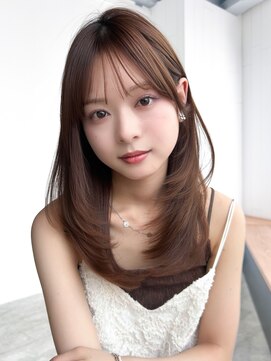 アイティー バイ アルバム 中野店(IT by ALBUM) ロング顔周りレイヤーフェイスフレーミング前髪カット_F21064