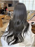 ブリーチなしオリーブ×レイヤーカット