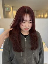 ヤード(YARD)&nbsp;レイヤーカットウルフカットボブパーマヘアカラーミディアム