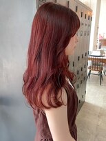 ヘアーアイストゥーレ(HAIR ICI TRE)&nbsp;ブリーチなしカラーピンクレッドラベンダーオレンジ  担当渡辺聖