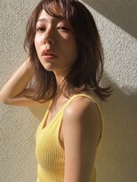 キース ヘアアンドメイク 恵比寿(kith. hair&make)&nbsp;透明感ブラウン/ミディアム/レイヤーカット/カール