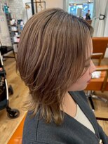ヘアメイク ゼロサンヨンゴ(Hair Make 0345)&nbsp;【大宮0345】くびれレイヤー×くすみベージュ