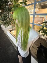 エルシャドール(EL-SHADDOLL)&nbsp;名古屋でブリーチが得意な美容師の作る　キミドリネオングリーン
