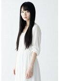 ロング×シースルーレイヤー×ナチュラルブラウン