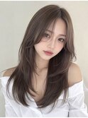 レイヤーカットハッシュカット美髪矯正巻ける縮毛矯正