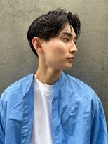 メンズヘア ガーデン 銀座(Men's hair GARDEN)&nbsp;センターパートスパイキーショートフェザーパーマmen's