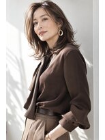 アッシュ 学芸大学店(Ash)&nbsp;セミロング/大人女性/ラテブラウン/髪質改善カラー/脱白髪染め