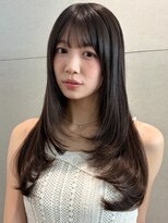 トリッカ シブヤ(TRICCA SHIBUYA)&nbsp;ロングレイヤー/顔周り/小顔/似合わせ/透明感/髪質改善/カラー