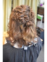 ポタム 東中野(potamu)&nbsp;ボブの編み込みハーフアップ