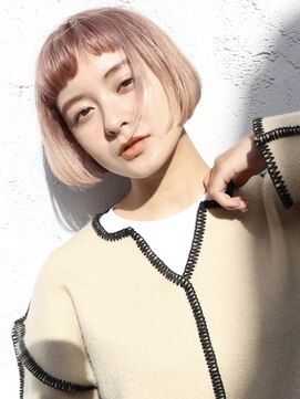 ペンテ(Pente) ペールピンクベージュミニボブ