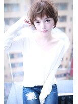 シーラス バイクラウドゼロ(Cirrus by Cloud zero)&nbsp;グレージュ小顔ショートバングスタイル【Cirrus by Cloud zero】