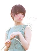 暗髪黒髪大人可愛いシースルーマッシュ 20代30代