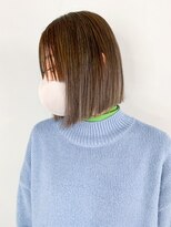 アイティーバイアルバム 松戸店(IT by ALBUM) ベージュボブ_カーキグレージュマッシュショート_ba322812