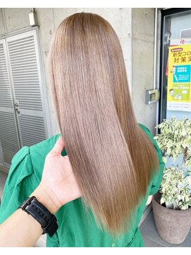 ガルボ ヘアー(garbo hair) #ガルボ#ハイトーン#ブリーチ#髪カリスマ#ベージュカラー