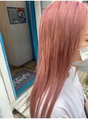 20代30代ブリーチ大人可愛いゆるふわピンクアッシュ