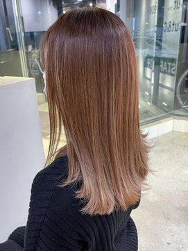 アイティー バイ アルバム 浦和店(IT by ALBUM) ミディアムロング顔周りレイヤー外ハネボブ_ba410432