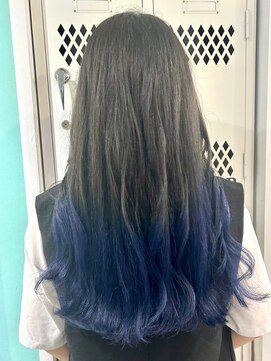 マティーナ ヘアー 池袋(Matina hair) 【グラデーション×ブルー】20代30代40代50代