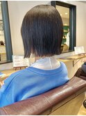 【土橋優輝】切りっぱなしボブ 暗髪 外はねボブ 10代20代 就活