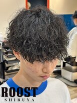 ルースト 渋谷店(ROOST)&nbsp;前下がりマッシュ×波巻きスパイラル