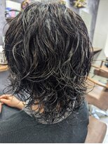 ロム ウルフパーマ/ミントアッシュ/アッシュオリーブ/30代40代