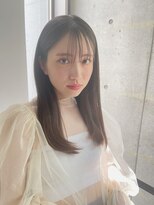 ディジョン(Dijon)&nbsp;韓国顔まわりレイヤーカットグレージュオリーブベージュブラウン