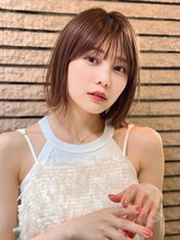 アグ ヘアー クラム 高知高須店(Agu hair kulam) 《Agu hair》顎ライン外ハネボブ×numberA.ケアオイルスリーク