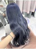 【girland】ネイビーブルー/ハイトーン韓国風/レイヤーカット
