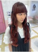 リボンで可愛く！巻き下ろしヘアセット！